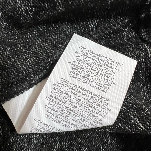 Cabi Womens Sweater 3829 PJ Dress Long Ruched Sleeves Black Heather Size XXS - Picture 7 of 7